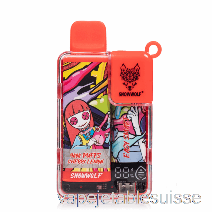 Vape Suisse Snowwolf Easy Smart Ea9000 Jetable Cerise Citron
